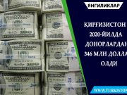 Қирғизистон 2020-йилда донорлардан 346 млн доллар олди