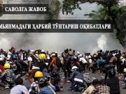 Мьянмадаги ҳарбий тўнтариш оқибатлари