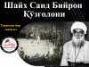 Шайх Саид Бийрон Қўзғолони