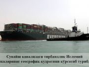 Сувайш каналидаги тирбандлик Исломий ўлкаларнинг географик қудратини кўрсатиб турибди