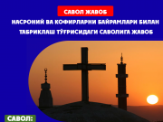 (Bahaa Alden Torman)нинг насроний ва кофирларни байрамлари билан табриклаш тўғрисидаги саволига жавоб