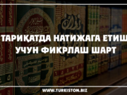 Тариқатда натижага етиш учун фикрлаш шарт