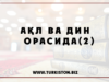 Ақл ва дин орасида(2).