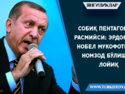 Собиқ Пентагон расмийси: Эрдоған Нобел мукофотига номзод бўлишга лойиқ