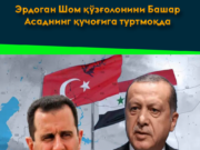 Эрдоган Шом қўзғолонини Башар Асаднинг қучоғига туртмоқда