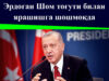 Эрдоган Шом тоғути билан ярашишга шошмоқда