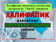 Халифалик давлатида саломатлик назорати ва “Ҳисба” аппарати