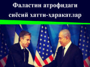 Фаластин атрофидаги сиёсий хатти-ҳаракатлар: уларнинг сабаб ва мақсадлари