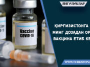 Қирғизистонга 20 минг дозадан ортиқ вакцина етиб келди